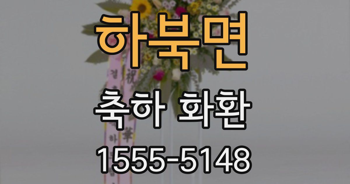 하북면 축하 화환