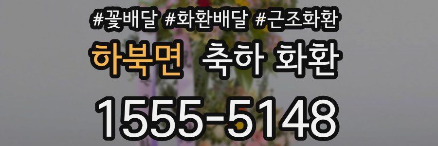 하북면 축하 화환