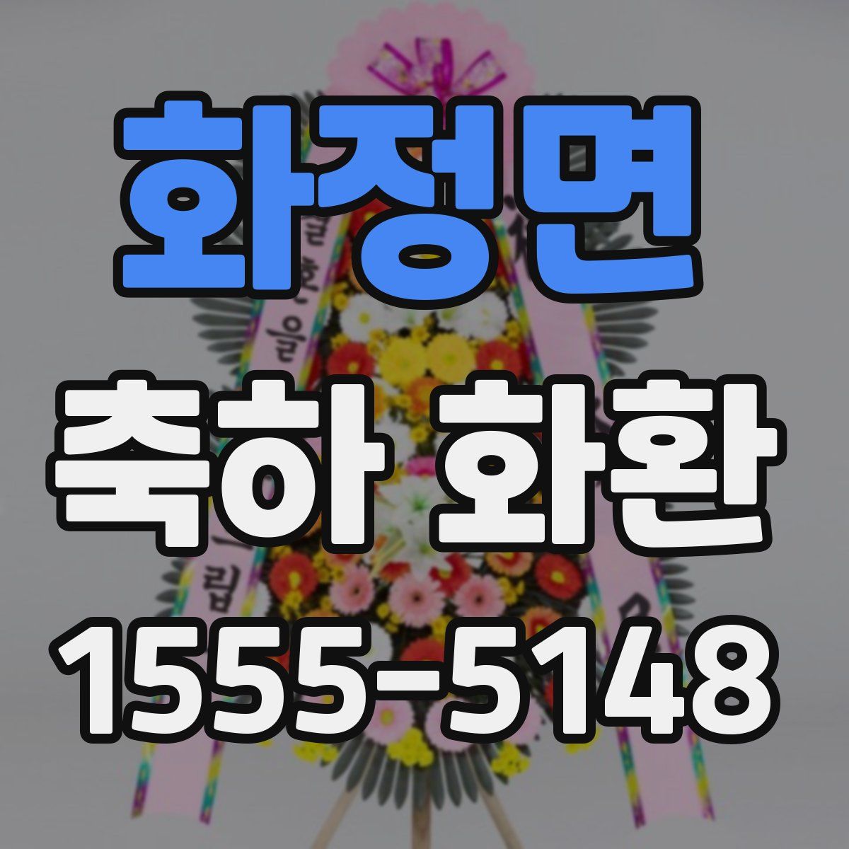 화정면 축하 화환