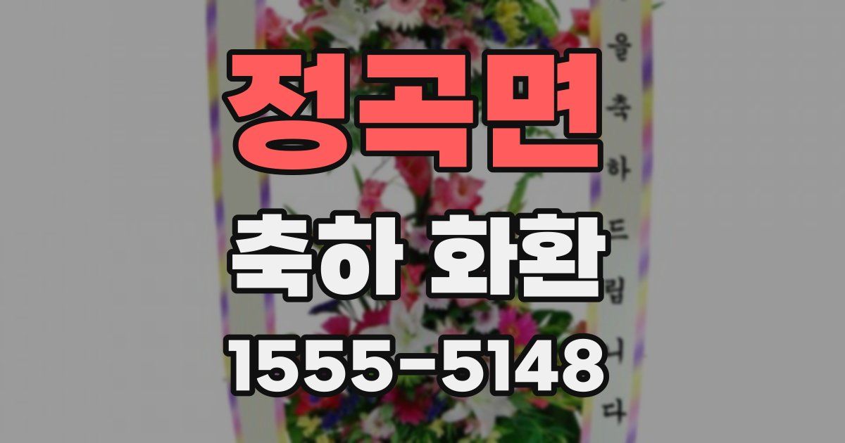 정곡면 축하 화환