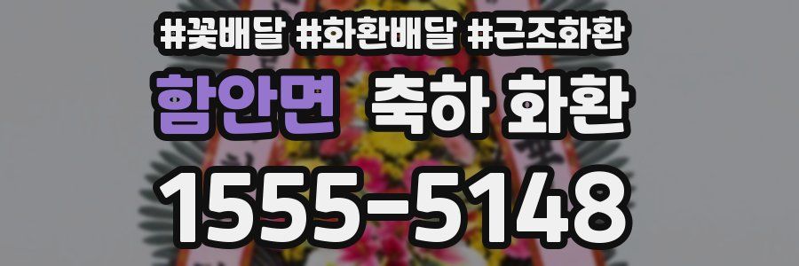 함안면 축하 화환