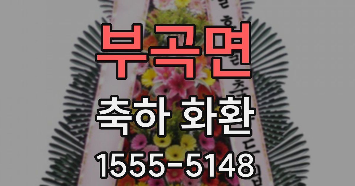 부곡면 축하 화환