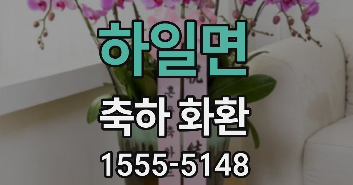 하일면 축하 화환