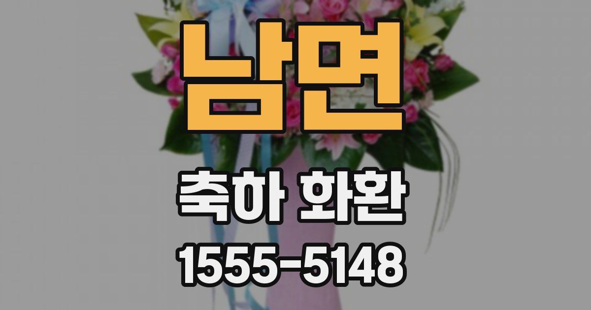 남면 축하 화환