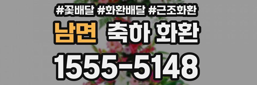 남면 축하 화환