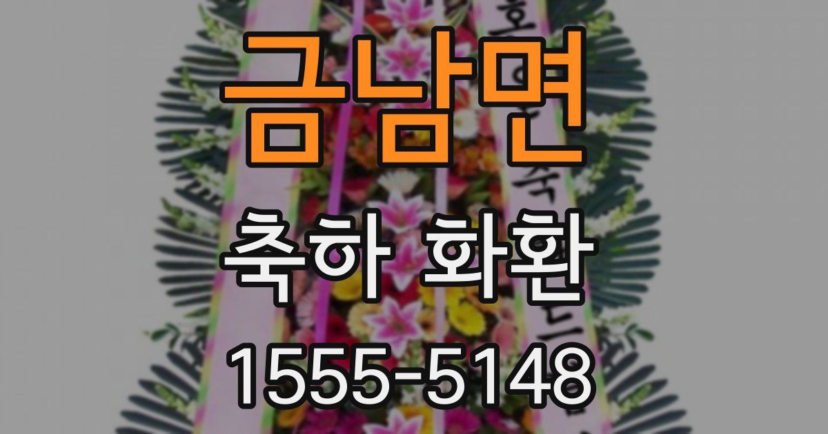 금남면 축하 화환