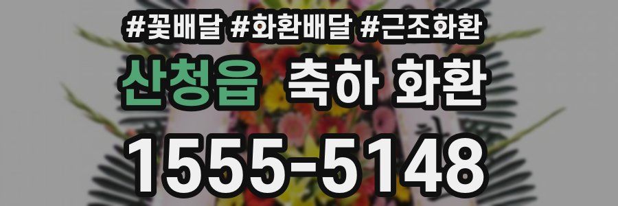 산청읍 축하 화환