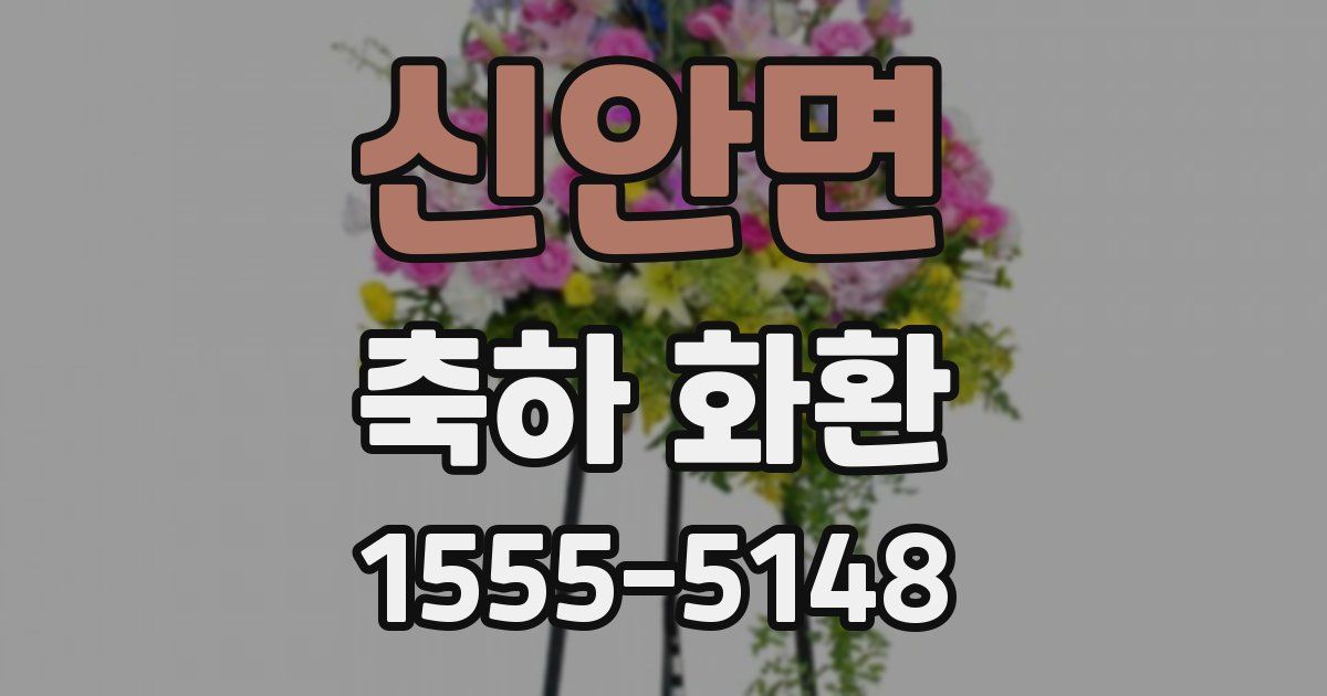 신안면 축하 화환