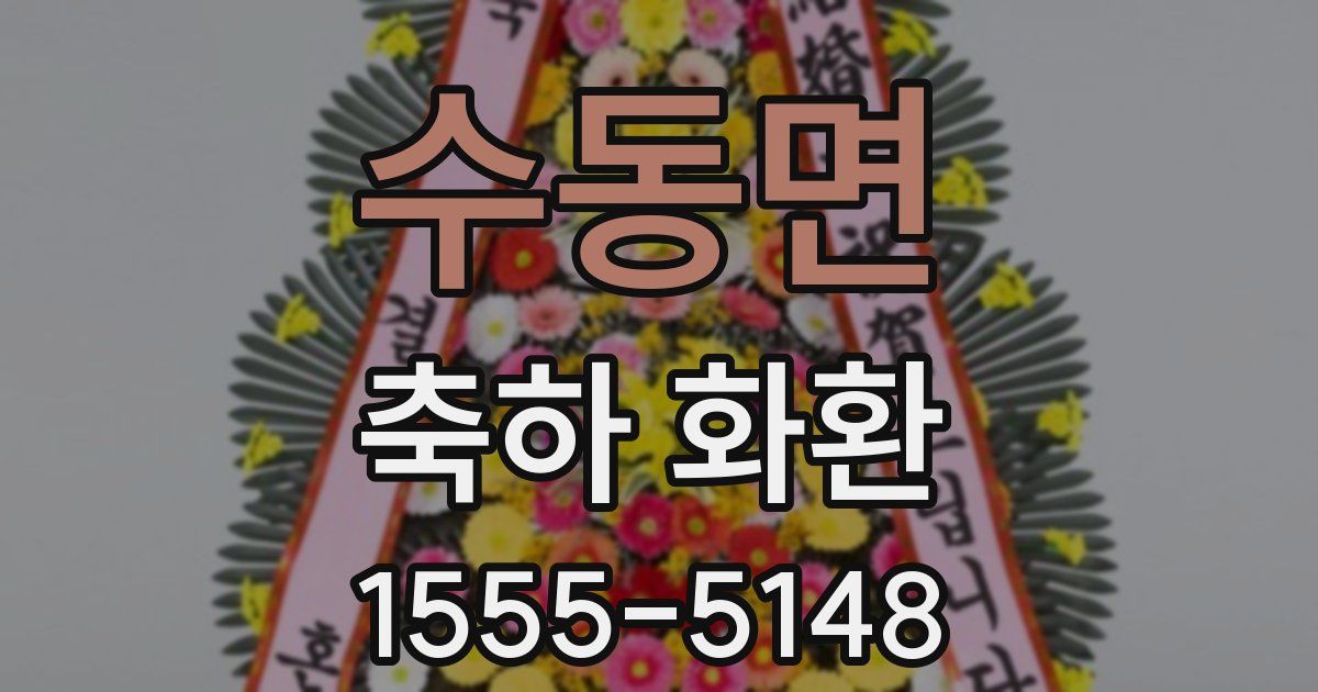 수동면 축하 화환