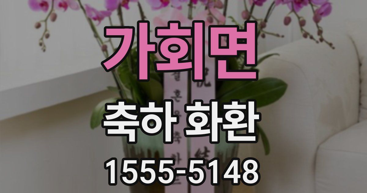 가회면 축하 화환