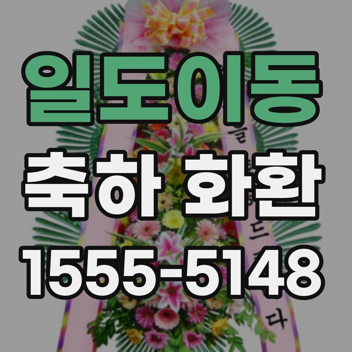 일도이동 축하 화환