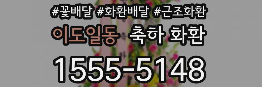이도일동 축하 화환