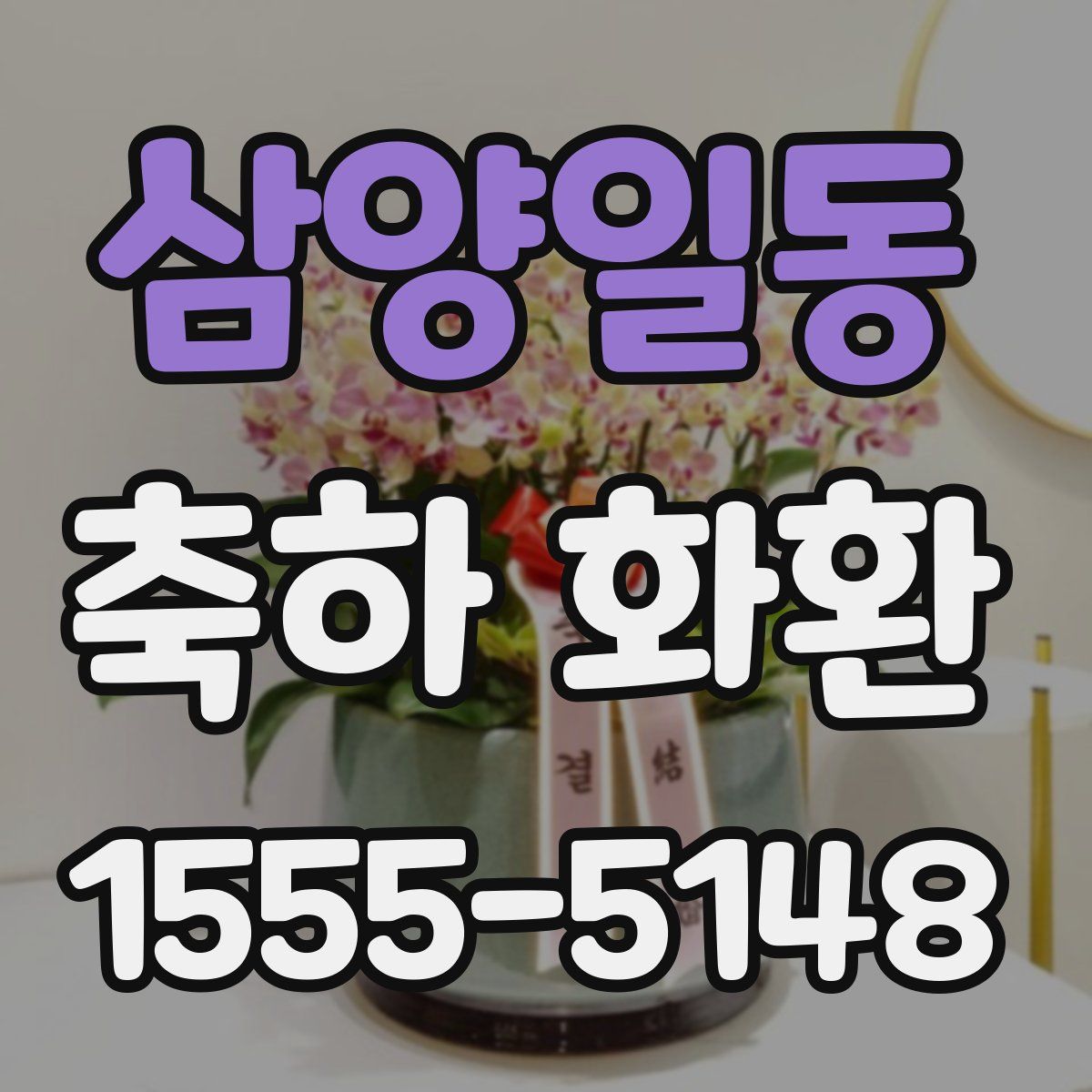 삼양일동 축하 화환