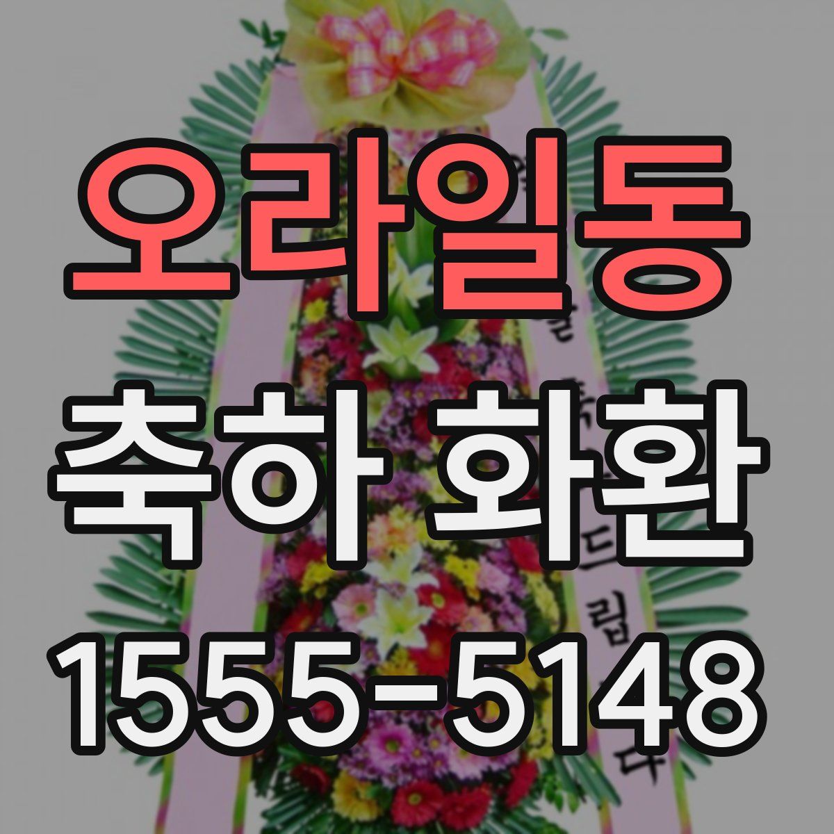 오라일동 축하 화환