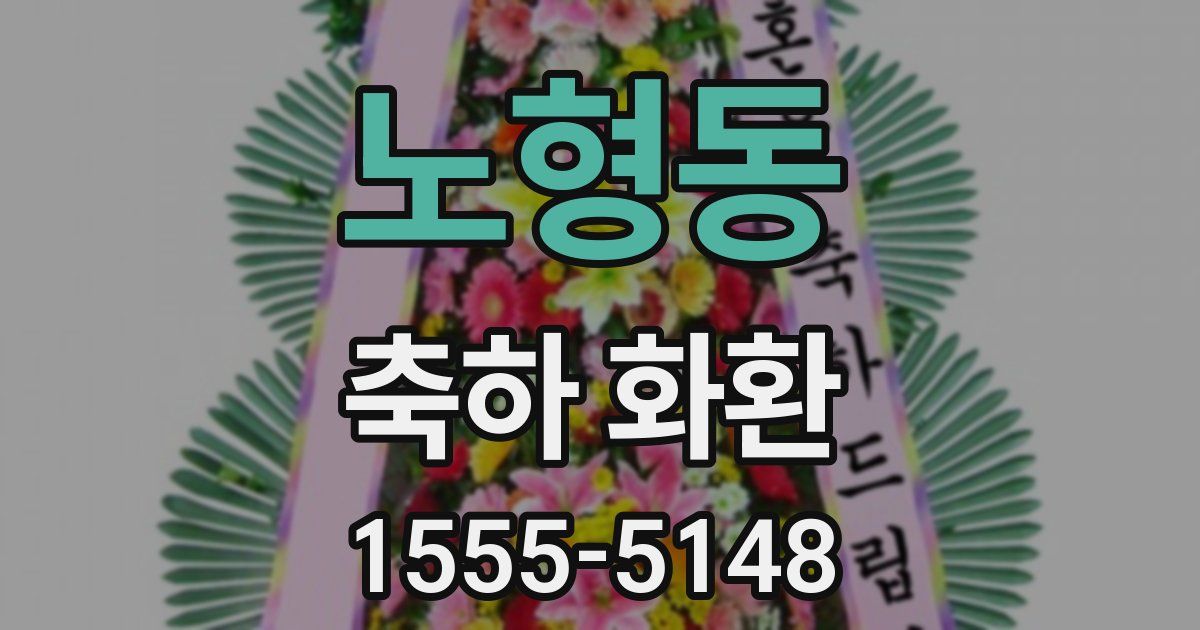 노형동 축하 화환