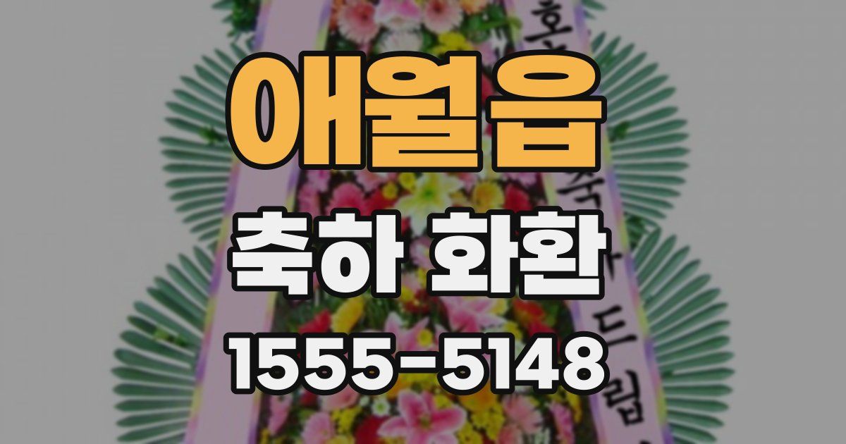 애월읍 축하 화환