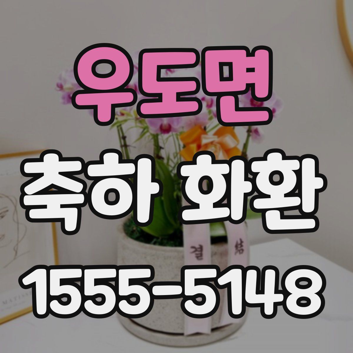 우도면 축하 화환