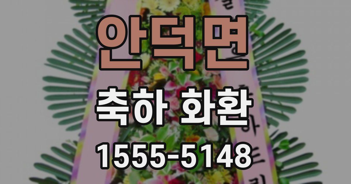안덕면 축하 화환
