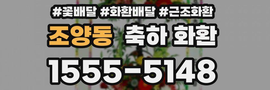 조양동 축하 화환