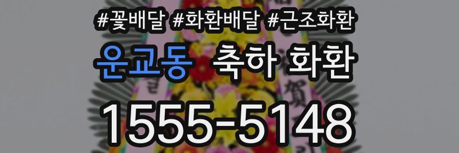 운교동 축하 화환
