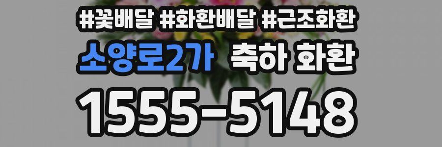 소양로2가 축하 화환