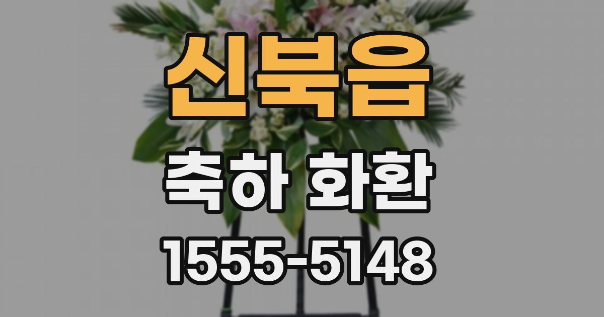 신북읍 축하 화환