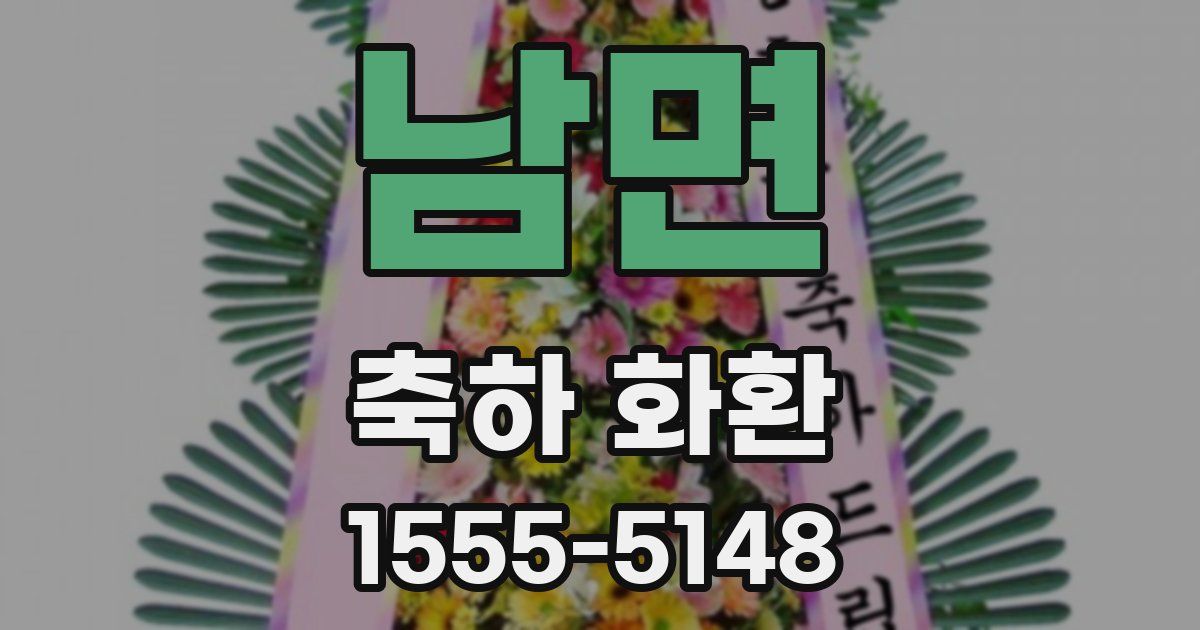 남면 축하 화환