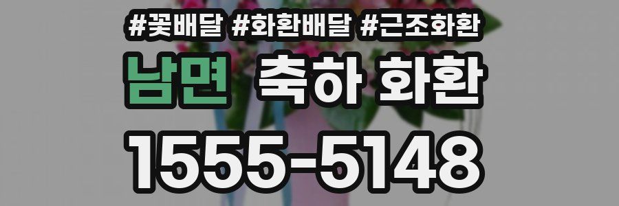남면 축하 화환