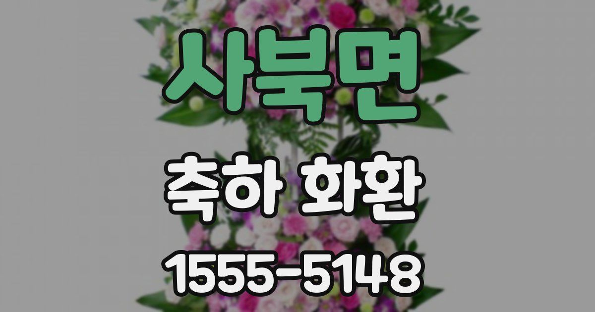 사북면 축하 화환