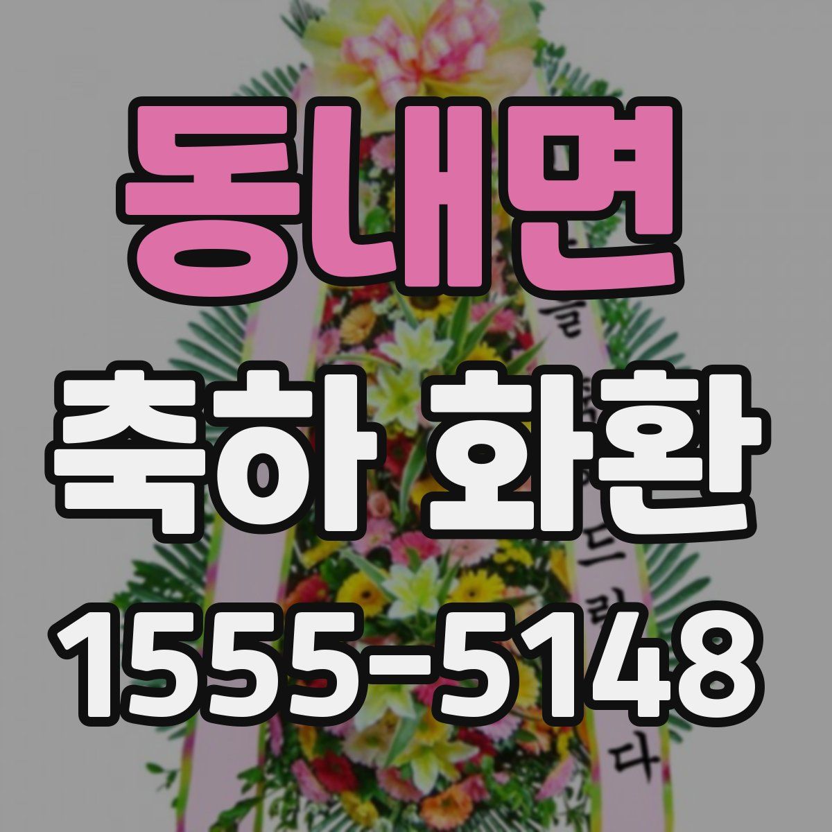 동내면 축하 화환
