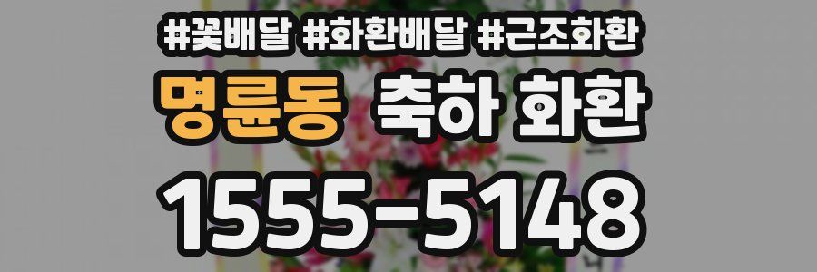 명륜동 축하 화환
