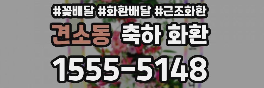 견소동 축하 화환