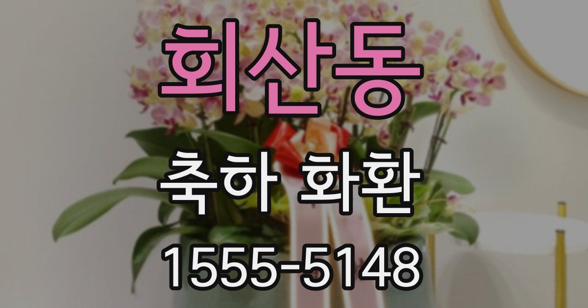 회산동 축하 화환