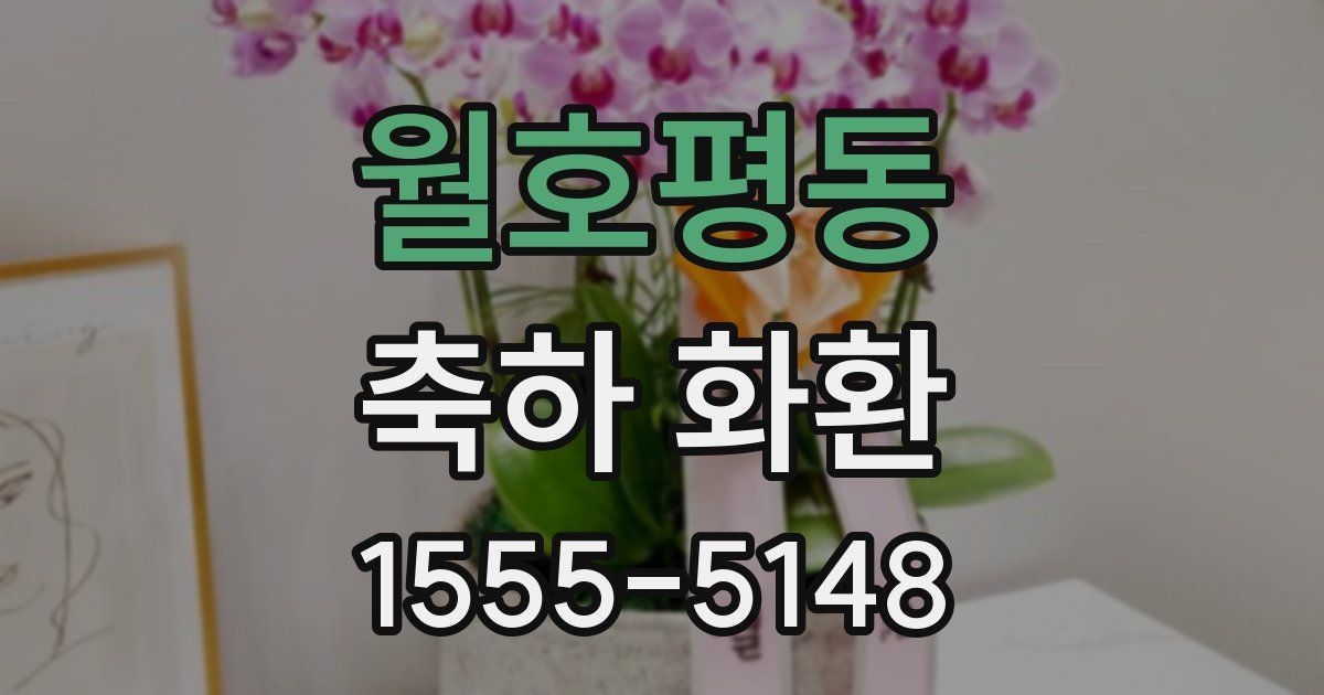 월호평동 축하 화환