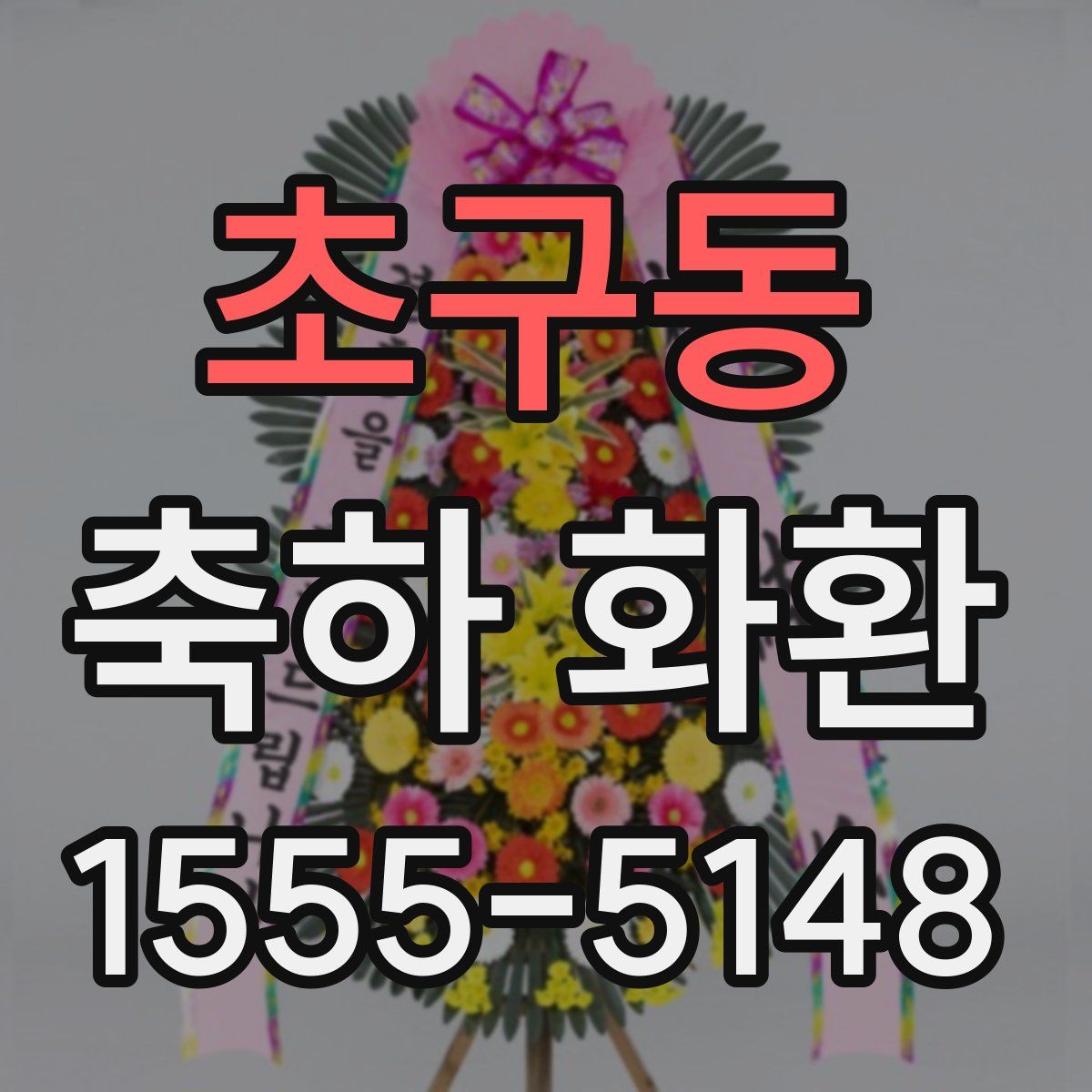 초구동 축하 화환