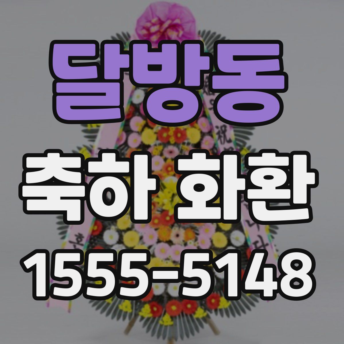 달방동 축하 화환