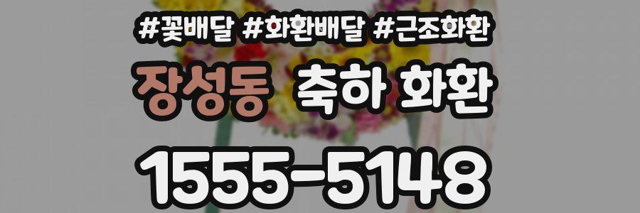 장성동 축하 화환