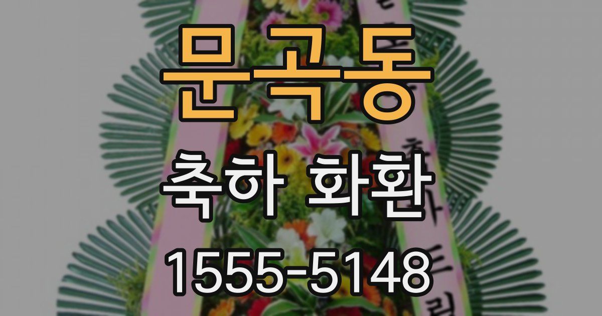 문곡동 축하 화환