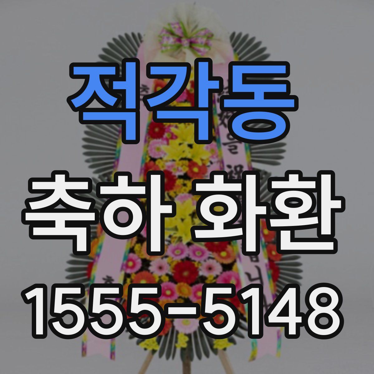 적각동 축하 화환