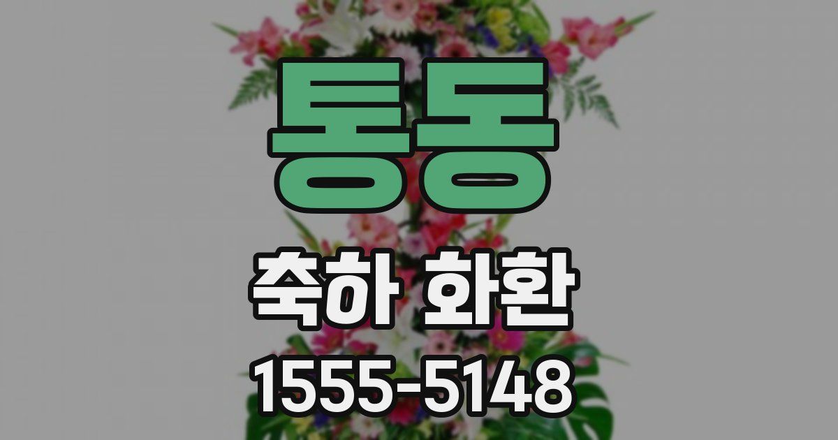 통동 축하 화환