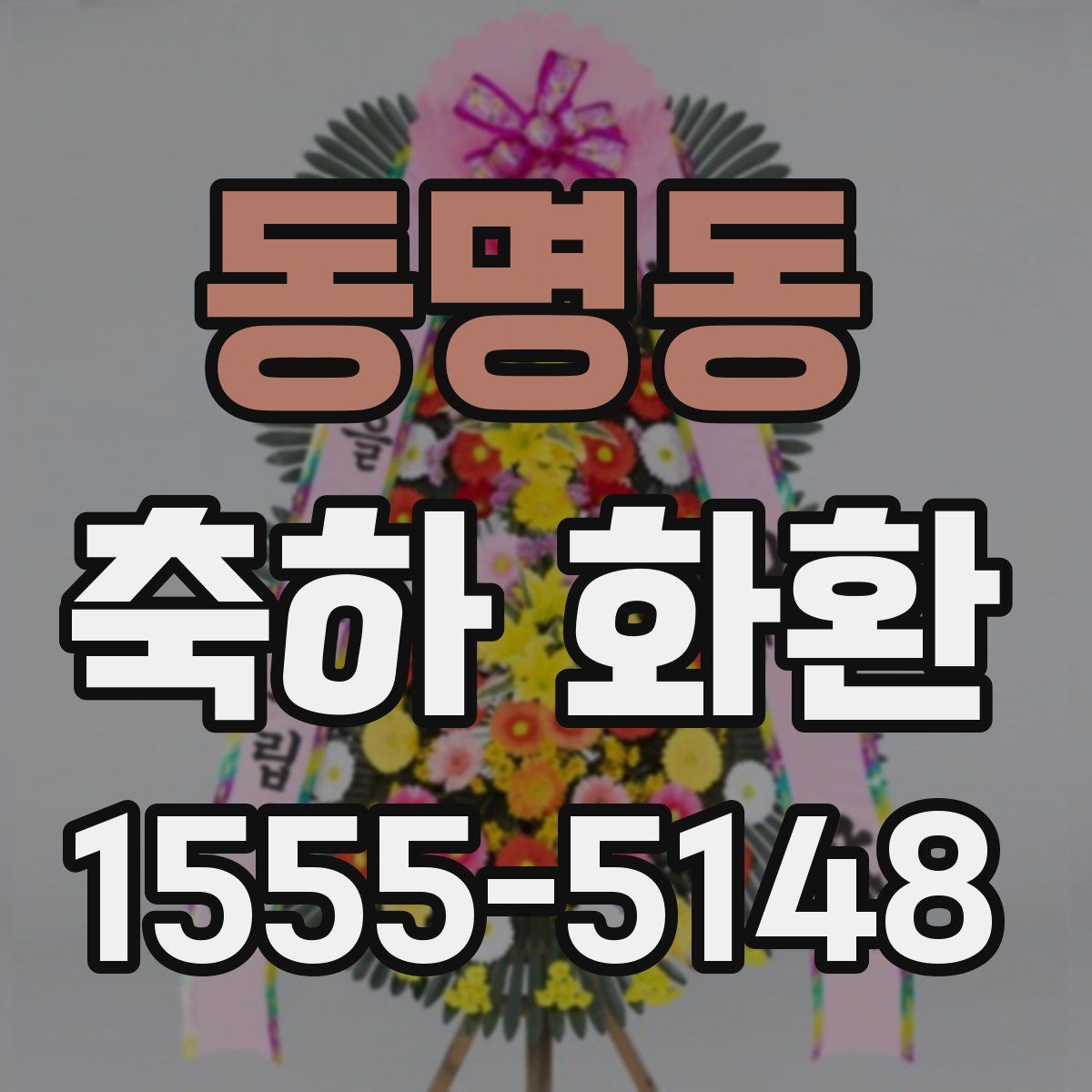 동명동 축하 화환