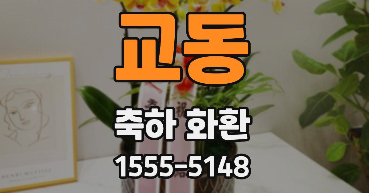 교동 축하 화환