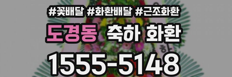 도경동 축하 화환