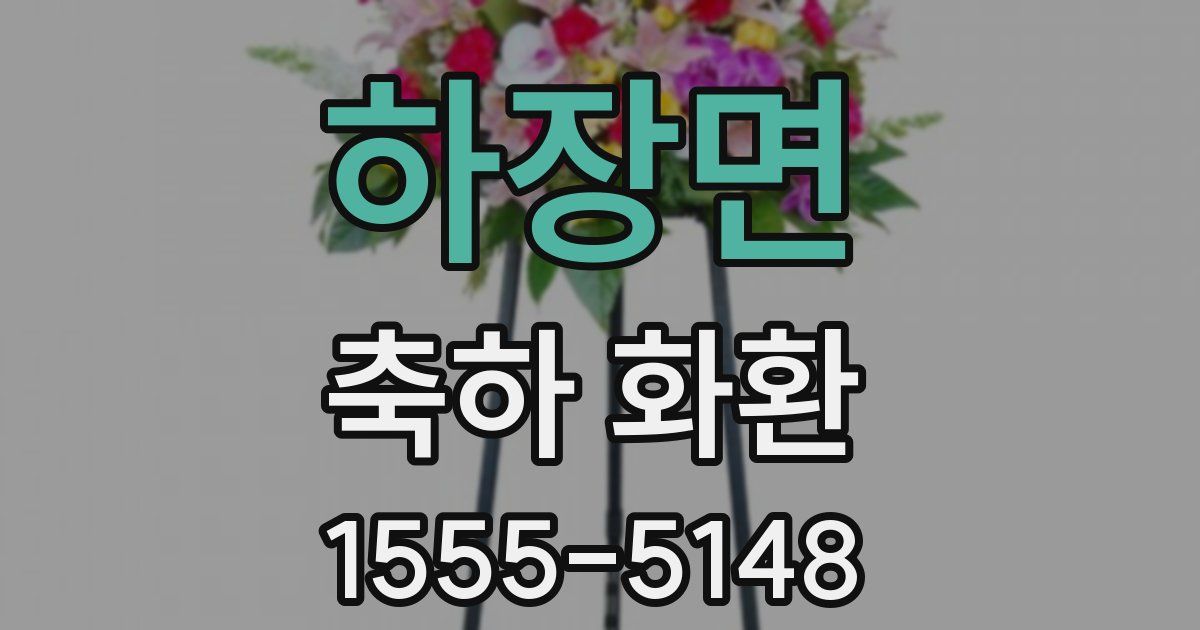 하장면 축하 화환