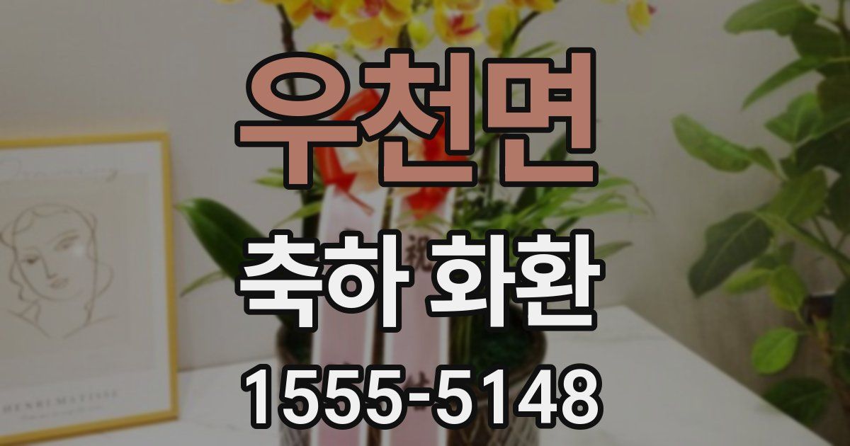 우천면 축하 화환