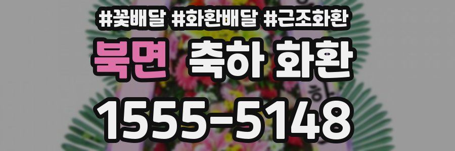 북면 축하 화환