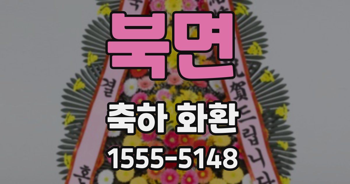 북면 축하 화환
