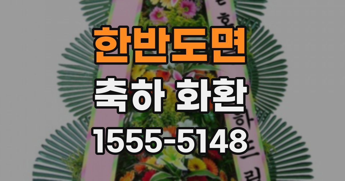 한반도면 축하 화환