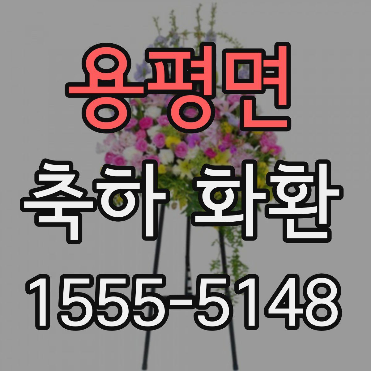 용평면 축하 화환