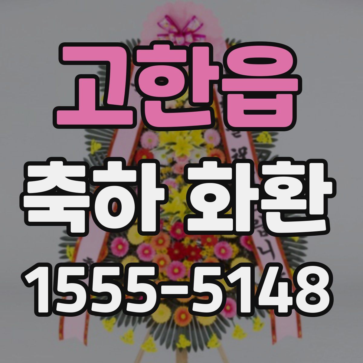 고한읍 축하 화환
